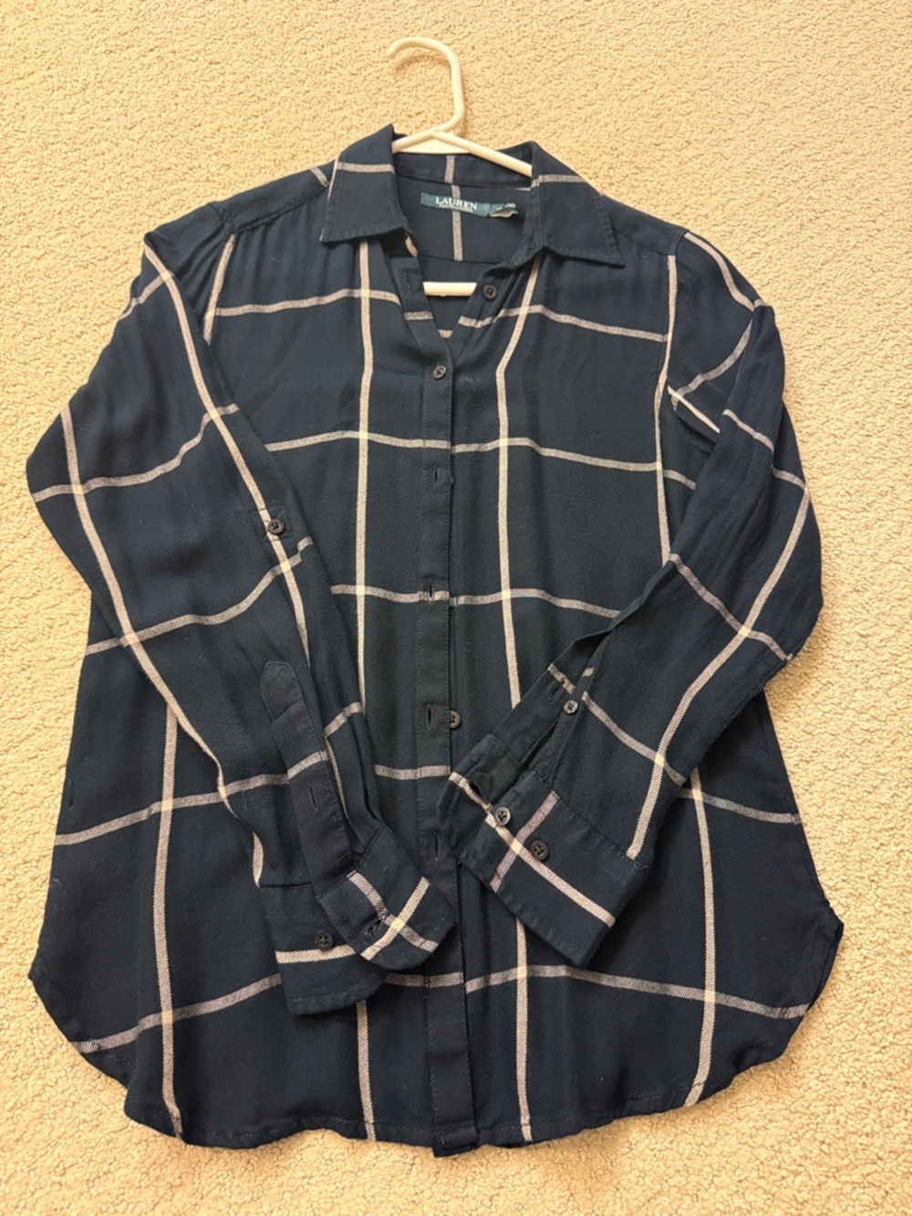 Ralph Lauren black Plaid Button-Down Shirt